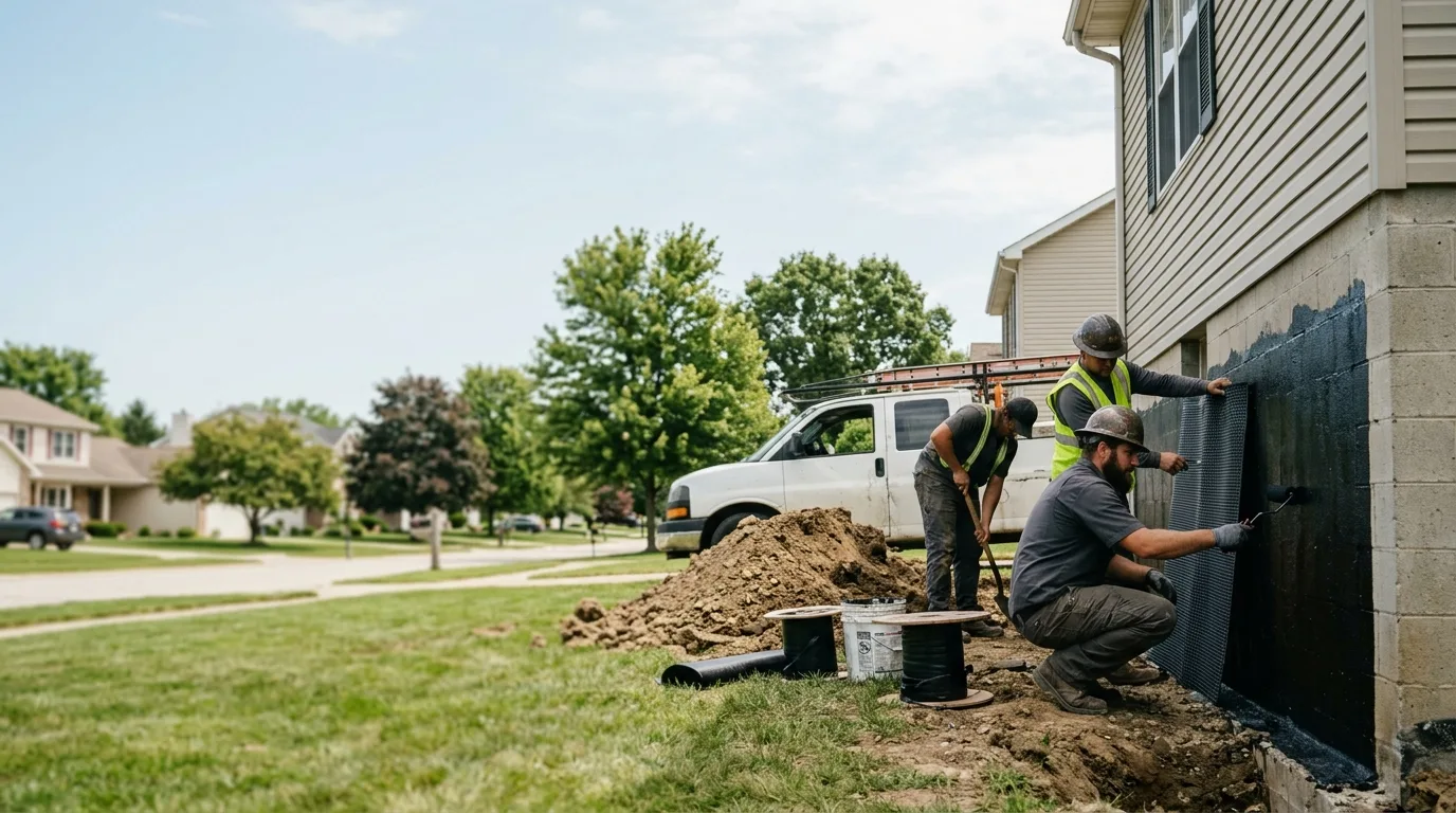 Basement Waterproofing in Harrisburg, IL near me